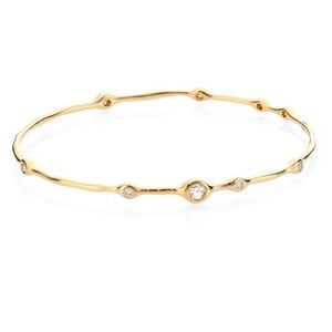 Ippolita 18K Yellow Gold Diamond Bangle